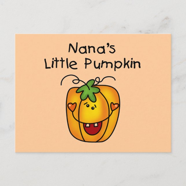 Carte Postale T-shirts et cadeaux de Nana's Little Citrouille (Devant)