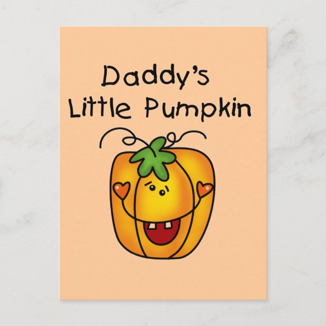Carte Postale T-shirts et cadeaux de papa's Little Citrouille (Devant)