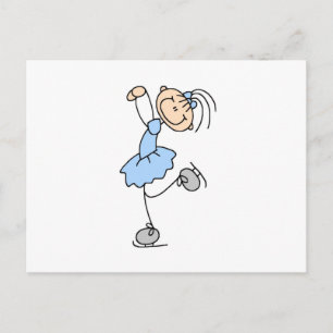 Carte Postale T-shirts et cadeaux de patinage artistique pour fi