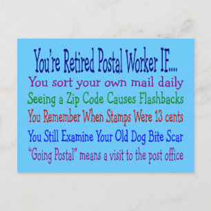 Carte Postale T-shirts et cadeaux des travailleurs postaux retra