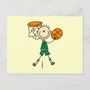 Carte Postale T-shirts et cadeaux du Joueur de basket-ball Garço