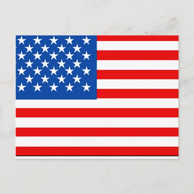 Carte Postale T-shirts et cadeaux du pavillon des États-Unis (Devant)