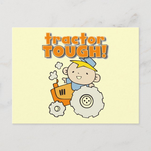 Carte Postale T-shirts et cadeaux durs de tracteur (Devant)