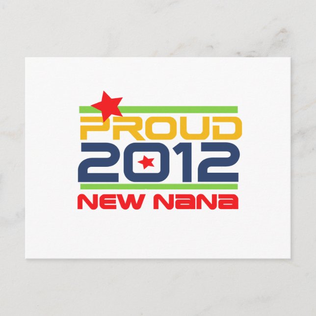 Carte Postale T-shirts et cadeaux Fiers Nana 2012 (Devant)