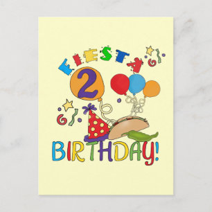 Carte Postale T-shirts et cadeaux Fiesta 2e anniversaire