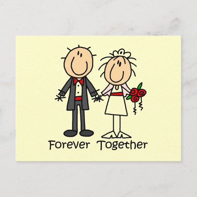 Carte Postale T-shirts et cadeaux Forever Together (Devant)