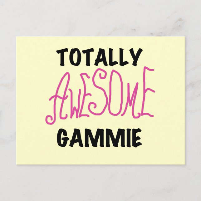 Carte Postale T-shirts et cadeaux Gammie Pink totalement géniaux (Devant)