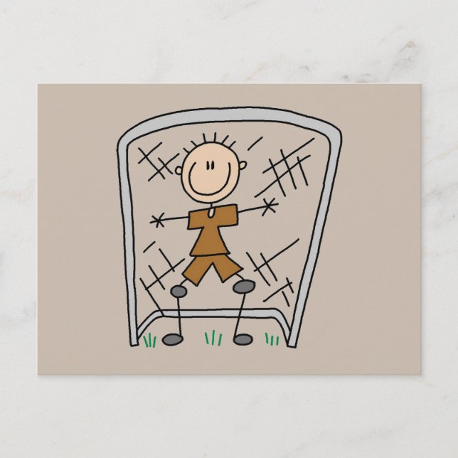 Carte Postale T-shirts et Cadeaux Garçon Gardien de Football (Devant)