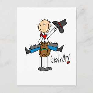 Carte Postale T-shirts et cadeaux Giddy Up Cowboy