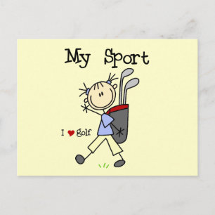 Carte Postale T-shirts et cadeaux Golf My Sport