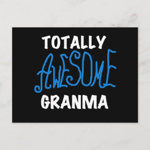 Carte Postale T-shirts et cadeaux Granma Blue absolument géniaux