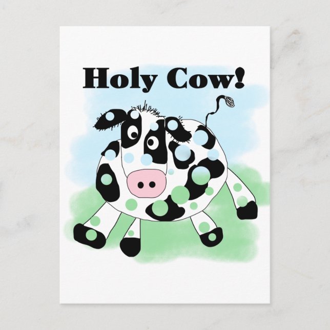 Carte Postale T-shirts et cadeaux Holy Cow (Devant)
