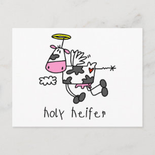 Carte Postale T-shirts et cadeaux Holy Heifer