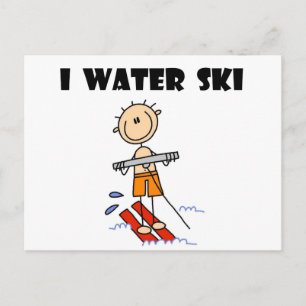 Carte Postale T-shirts et cadeaux I Water Ski