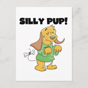 Carte Postale T-shirts et cadeaux idiots de chiot de chemise