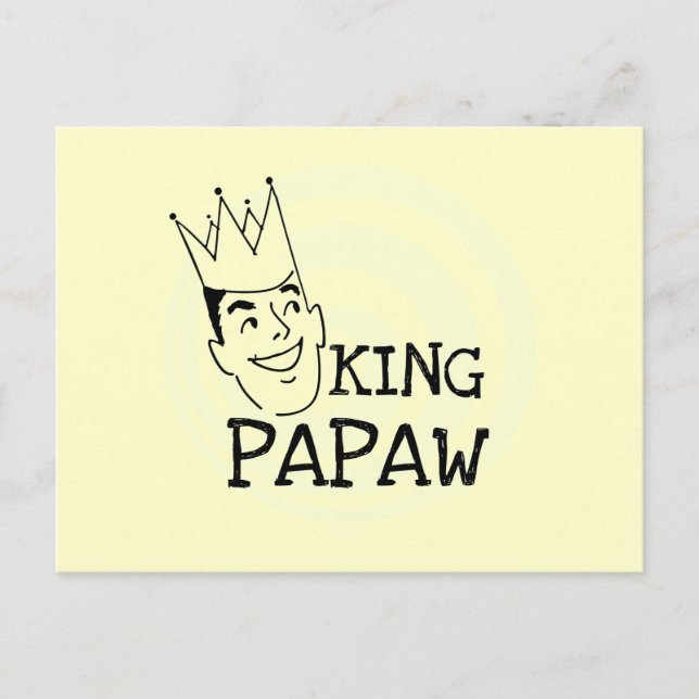 Carte Postale T-shirts et cadeaux King Papaw (Devant)