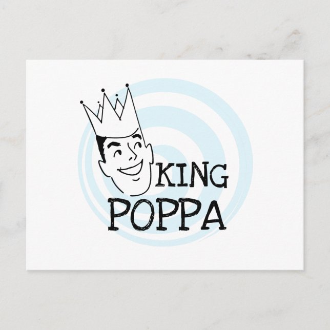 Carte Postale T-shirts et cadeaux King Poppa (Devant)