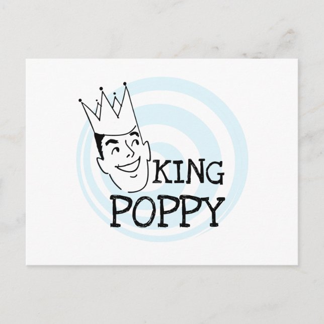 Carte Postale T-shirts et cadeaux King Poppy (Devant)