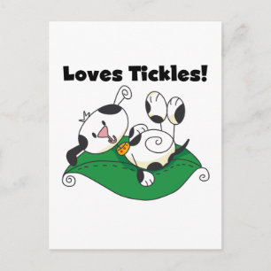 Carte Postale T-shirts et cadeaux Loves Tickles