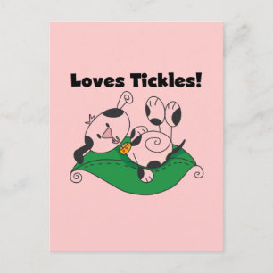 Carte Postale T-shirts et cadeaux Loves Tickles