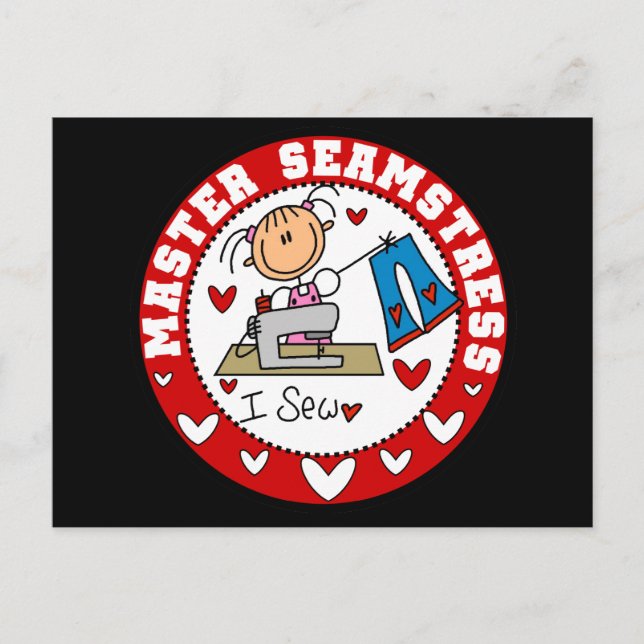 Carte Postale T-shirts et cadeaux Master Seamstress (Devant)