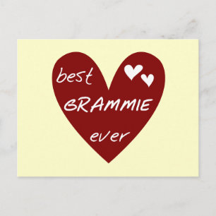 Carte Postale T-shirts et cadeaux Meilleure Grammie du monde ave
