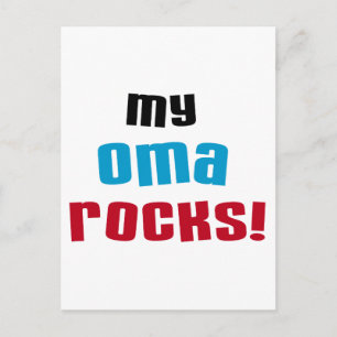 Carte Postale T-shirts et cadeaux My Oma Rocks
