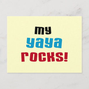 Carte Postale T-shirts et cadeaux My Yaya Rocks