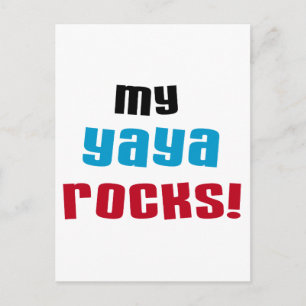Carte Postale T-shirts et cadeaux My Yaya Rocks