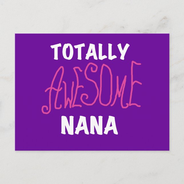 Carte Postale T-shirts et cadeaux Nana Pink totalement géniaux (Devant)