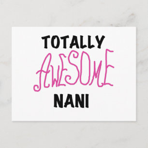 Carte Postale T-shirts et cadeaux Nani roses absolument géniaux