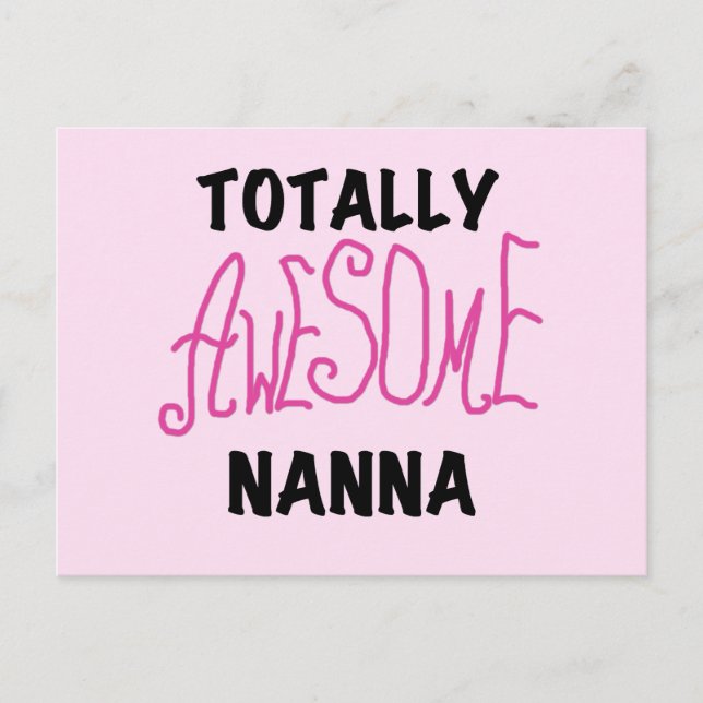 Carte Postale T-shirts et cadeaux Nanna roses absolument géniaux (Devant)