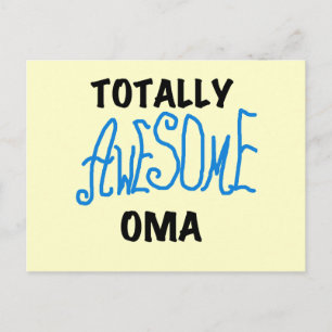 Carte Postale T-shirts et cadeaux Oma Blue totalement géniaux