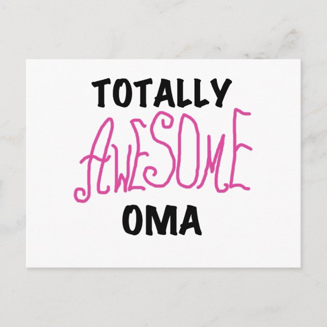 Carte Postale T-shirts et cadeaux Oma Pink absolument géniaux (Devant)