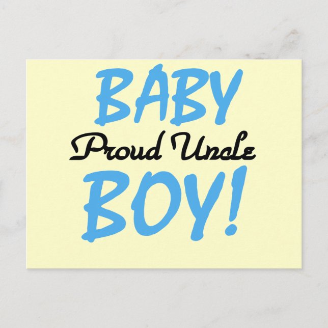 Carte Postale T-shirts et cadeaux pour bébé Oncle Fiers (Devant)