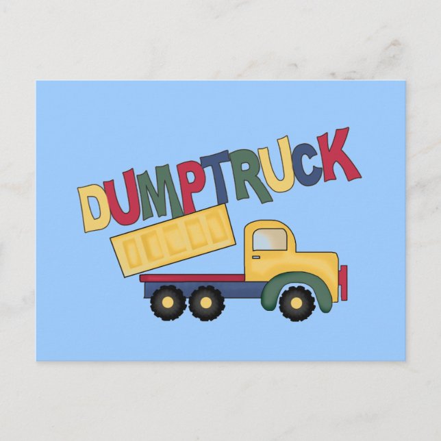 Carte Postale T-shirts et cadeaux pour camions à benne (Devant)
