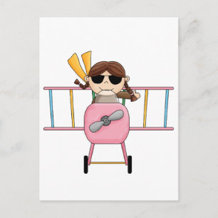 Carte Postale T-shirts et cadeaux pour filles pilotes