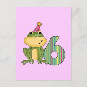 Carte Postale T-shirts et cadeaux pour le 6ème anniversaire de P