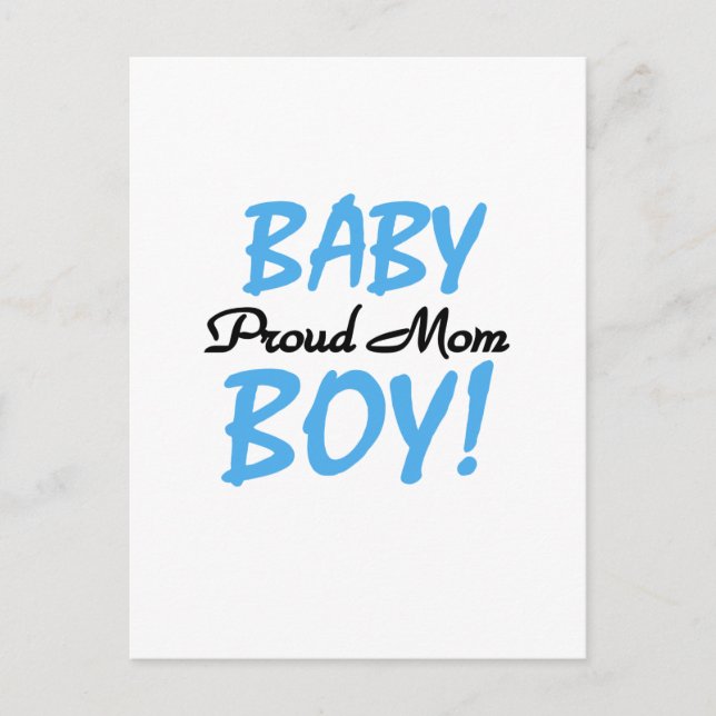 Carte Postale T-shirts et Cadeaux pour Maman Fière de Bébé Garço (Devant)