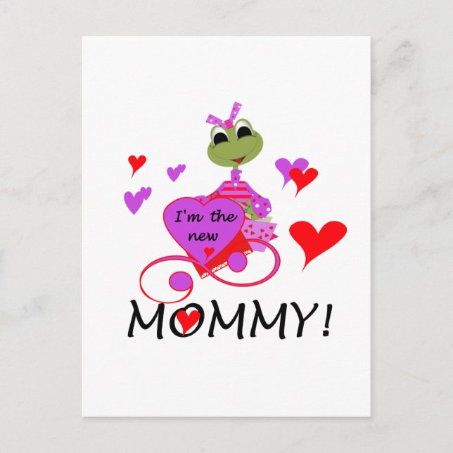 Carte Postale T-shirts et cadeaux pour maman nouvelle grenouille (Devant)