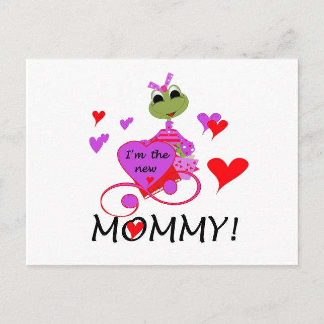 Carte Postale T-shirts et cadeaux pour maman nouvelle grenouille (Devant)