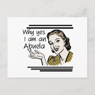 Carte Postale T-shirts et cadeaux Retro Abuela