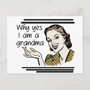 Carte Postale T-shirts et cadeaux Retro Grandma
