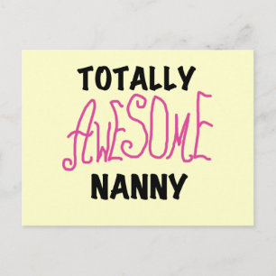 Carte Postale T-shirts et cadeaux rose Nanny absolument géniaux