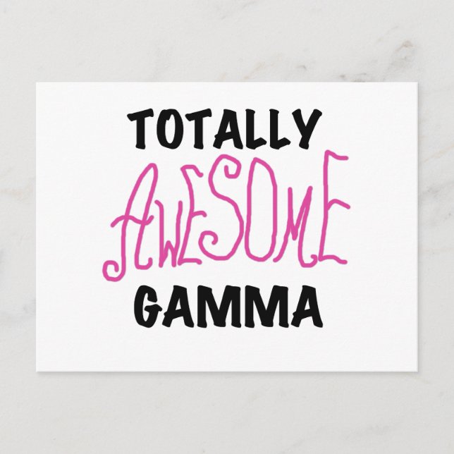 Carte Postale T-shirts et cadeaux roses gamma totalement (Devant)