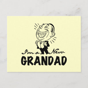 Carte Postale T-shirts et cadeaux Smiling New Grand-père