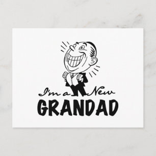 Carte Postale T-shirts et cadeaux Smiling New Grand-père