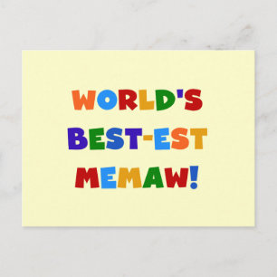 Carte Postale T-shirts lumineux de couleurs du Meilleur-est