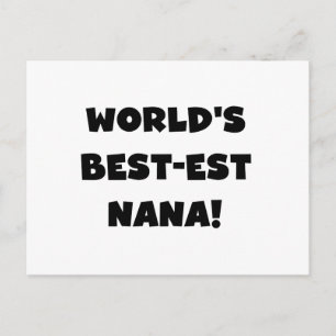 Carte Postale T-shirts noir et blanc du Meilleur-est Nana du