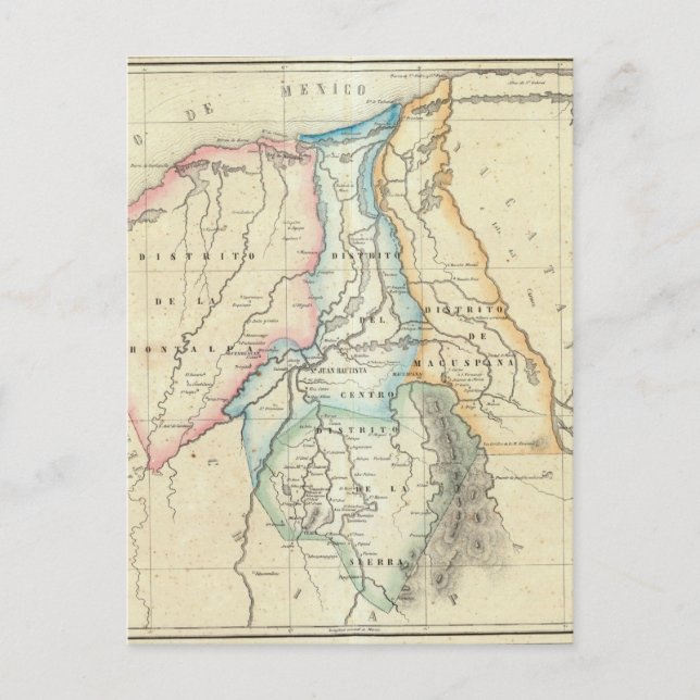 Carte Postale Tabasco, Mexique (Devant)